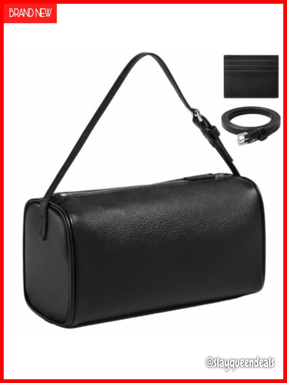 Genuine Leather Crossbody Bag for Women - Retro Cylinder Shoulder Purse